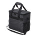 Tirano Cooler - A grey cooler bag with a zippered top, handles, and a side mesh pocket. Features a logo.