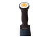 Blizzard 30" RPET Golf Umbrella - A navy blue golf umbrella with a black handle and a top featuring a swirl design. It includes a branding logo.