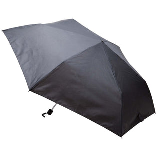 Compact Traveller Umbrella - A compact traveller umbrella in black, featuring a classic design and a handle for easy carrying.