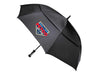 Blizzard 30" RPET Golf Umbrella - A black RPET golf umbrella featuring a logo, designed for leisure and outdoor activities.