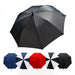 York Umbrella - A range of York Umbrellas in various colours: black, red, navy, white, and a black and white combination.