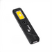 Rechargeable Work Light - A rechargeable work light in black with a yellow lighting panel, featuring a logo on its surface.