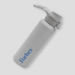Thunder 600ml Bottle - A drink bottle in grey with a grey lid and a spout, featuring a logo in blue.