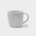 The Maxwell 330ml Ceramic Mug - A white ceramic mug with a curved handle and a smooth surface. The mug features a logo.