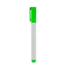 Bonack Whiteboard Marker - A whiteboard marker with a green cap and tip, featuring a white body. It has a clip for easy attachment.