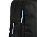 Wander & Roam Compression Packing Cube Set - A black packing cube with blue zipper pulls, showcasing a close-up of the zippered compartment.