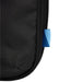 Wander & Roam Compression Packing Cube Set - A black packing cube featuring a blue zipper pull, designed for organising and compressing clothes and travel items.