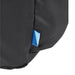 Wander & Roam Packable Travel Duffel Bag - A packable travel duffel bag in black with a small blue tag, featuring a simple and durable design.