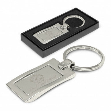 Rectangular Metal Key Ring