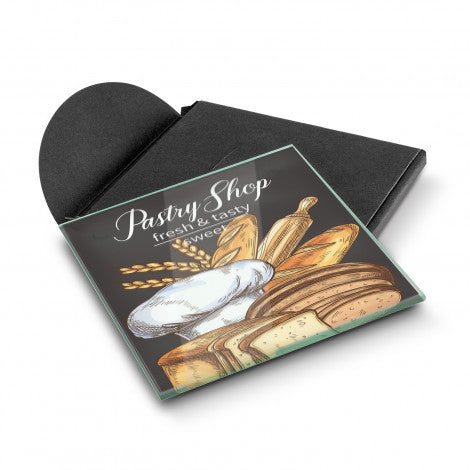 Venice Single Glass Coaster Square - Full Colour Print