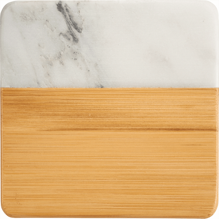 Marble and Bamboo Coaster