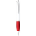 Nash Ballpoint Pen with White Barrel and Coloured Grip