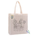 COLOURING CALICO BAG WITH GUSSET