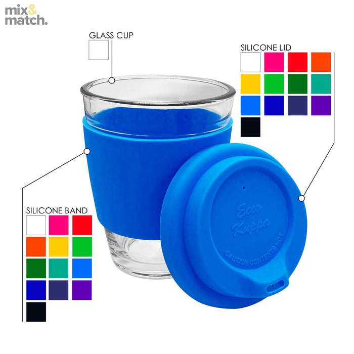CARLO GLASS COFFEE CUP - Silicone Band