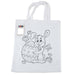 Colouring Short Handle Cotton Bag & Crayon