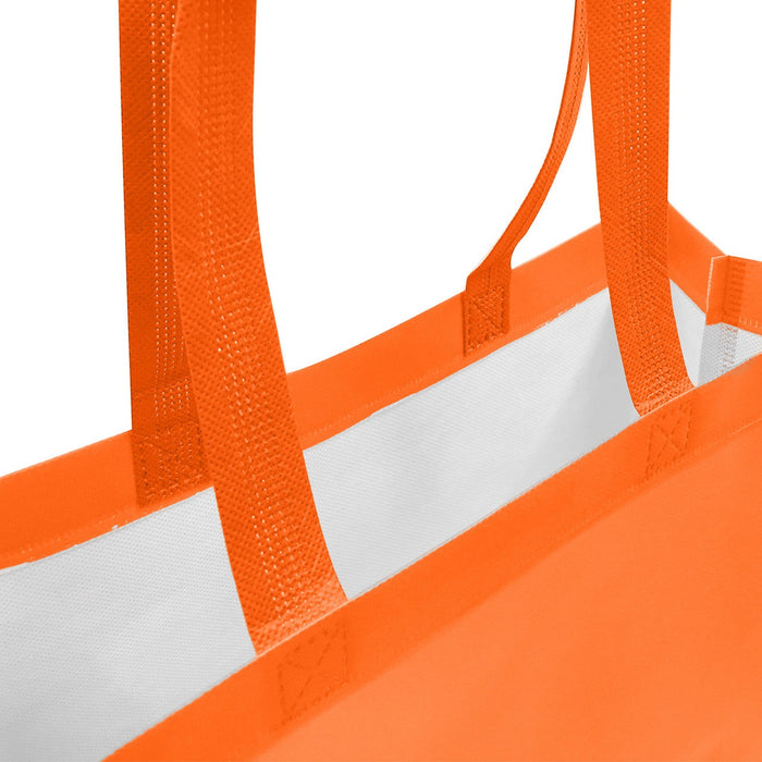 LAMINATED NON WOVEN BAG WITH LARGE GUSSET