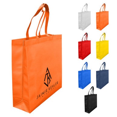 LAMINATED NON WOVEN BAG WITH LARGE GUSSET