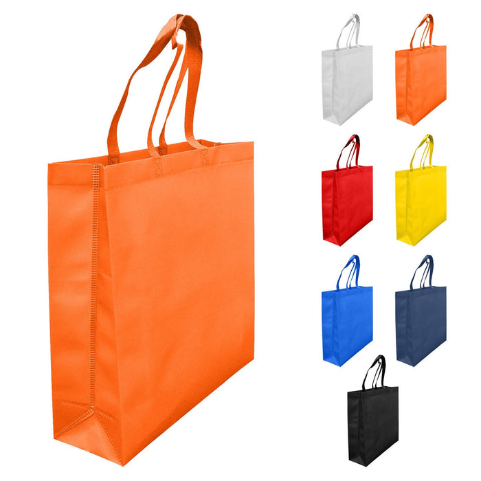 LAMINATED NON WOVEN BAG WITH LARGE GUSSET