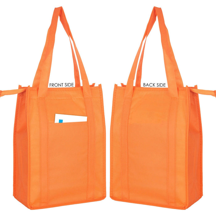 NON WOVEN COOLER BAG WITH TOP ZIP CLOSURE