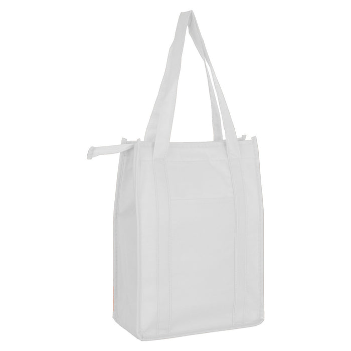 NON WOVEN COOLER BAG WITH TOP ZIP CLOSURE