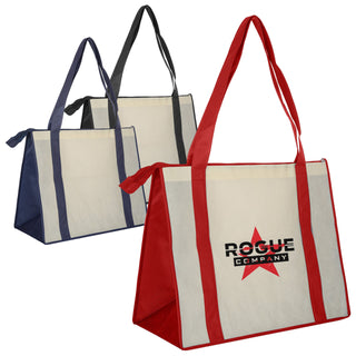 NON WOVEN LARGE ZIPPED SHOPPING BAG