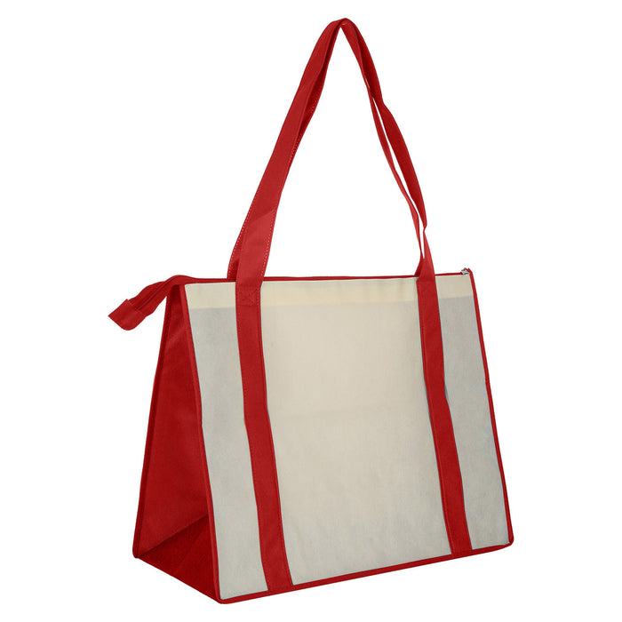 NON WOVEN LARGE ZIPPED SHOPPING BAG