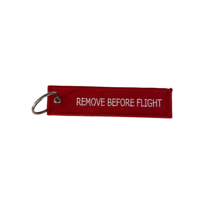 Logo Branded Remove Before Flight Key Chain - Custom Promotional Product