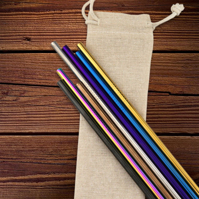 STAINLESS STEEL STRAW 6MM X 215MM