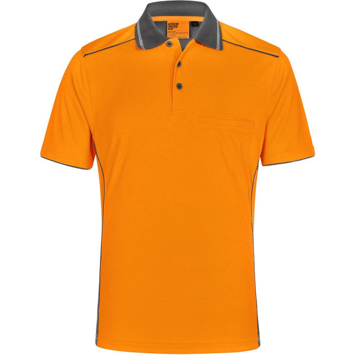 Unisex Hi-Vis Bamboo Charcoal Vented SS Polo