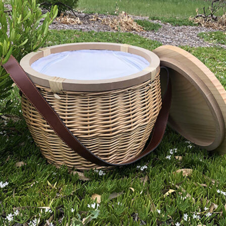 Scotch Wicker Picnic Cooler Basket