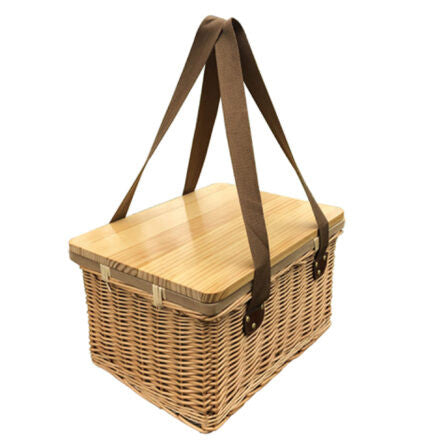 Gold Coast Wicker Picnic Cooler Basket