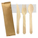 4 PCS WOODEN CUTLERY SET