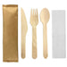 4 PCS WOODEN CUTLERY SET
