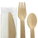 4 PCS WOODEN CUTLERY SET