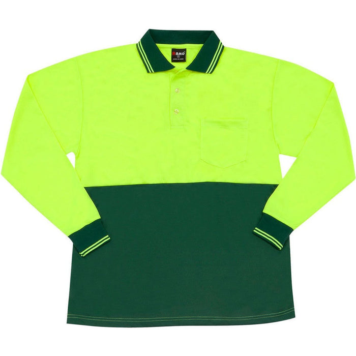 Hi Vis Long Sleeve Polo