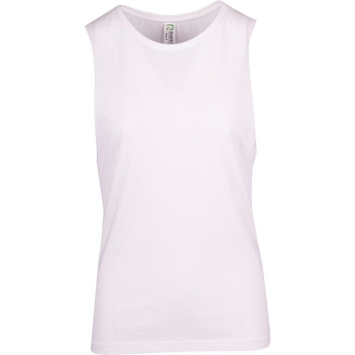 Ladies 160gsm 100% combed cotton sleeveless tee